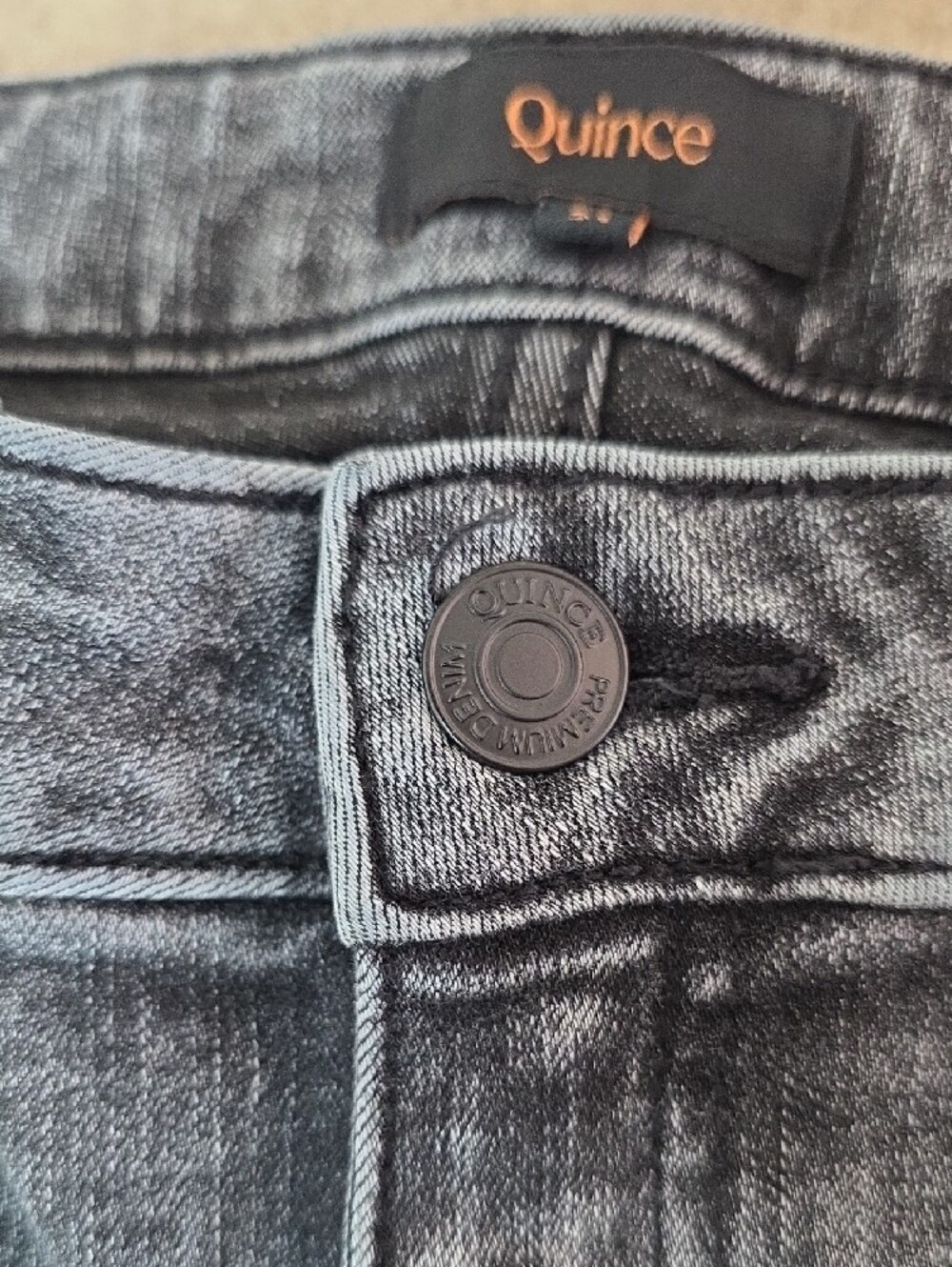 🖤 Quince Ultra-Soft High-Rise Wide Leg Jeans - Washed Black (Size 31) - Picture 8 of 16